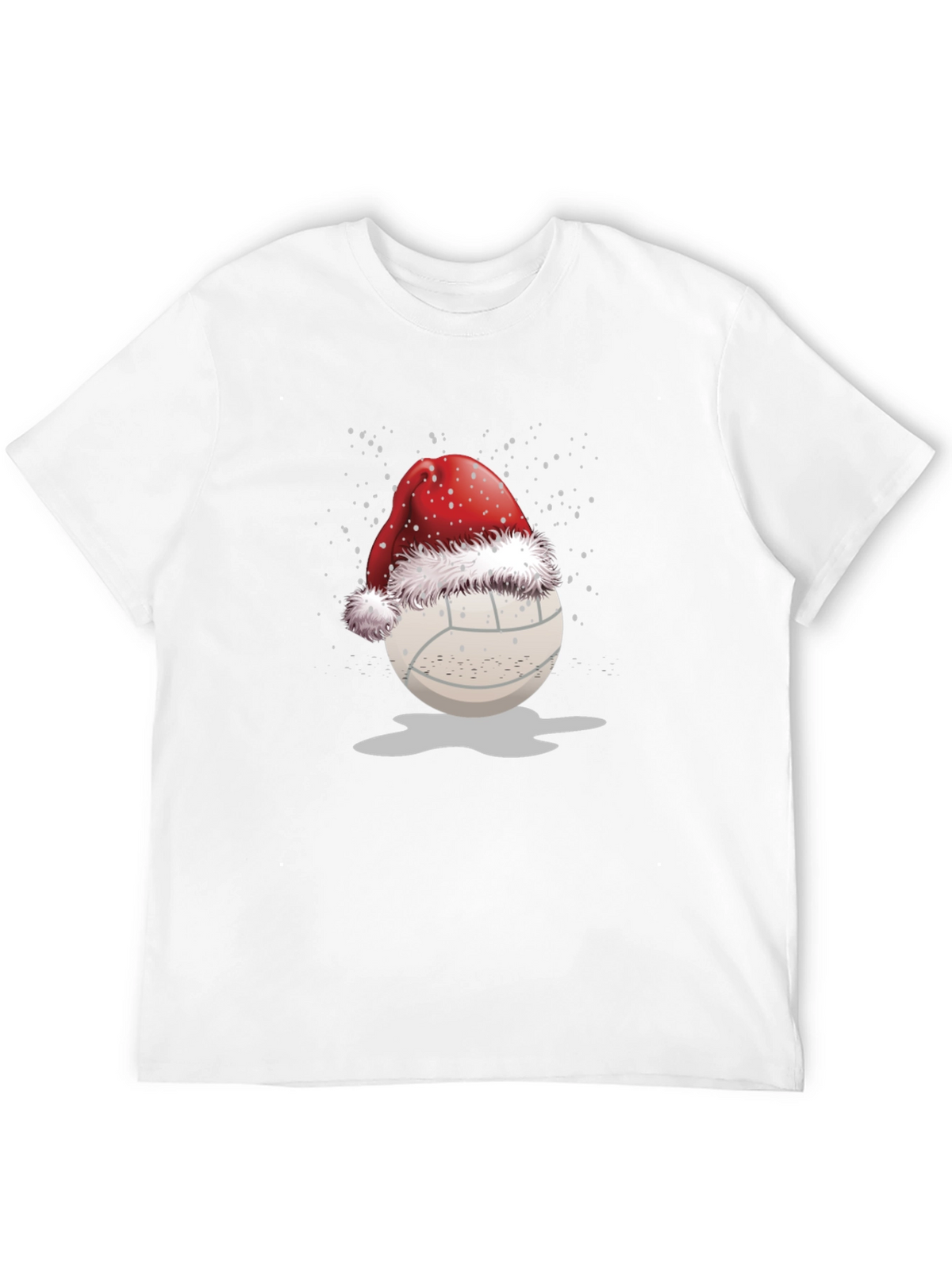 Volleyball Santa Hat Graphic Tee