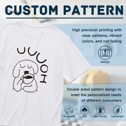 Minimal Daisy Filled Butterfly Wing Art Casual Tee