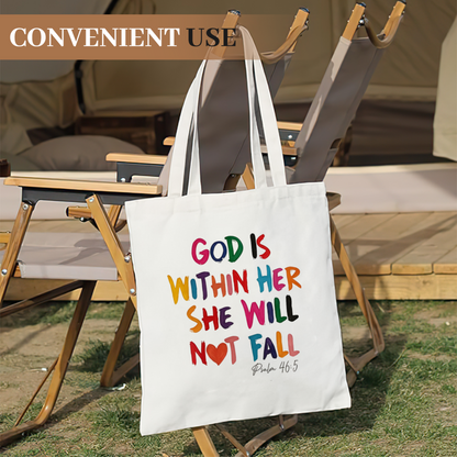 Simple Shh Quiet Face Canvas Tote | Library Study Minimal Soft Tone Shoulder Bag