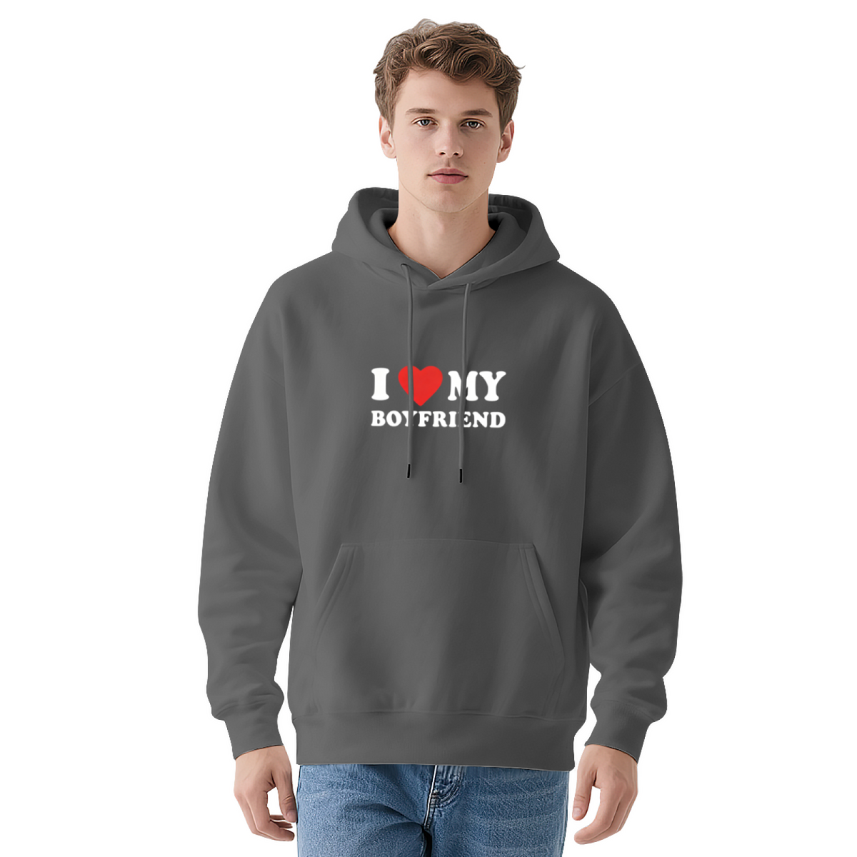 I Love My Boyfriend Cute Couple?Vibe Hoodie