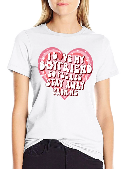 I Love My Boyfriend Graphic Tee
