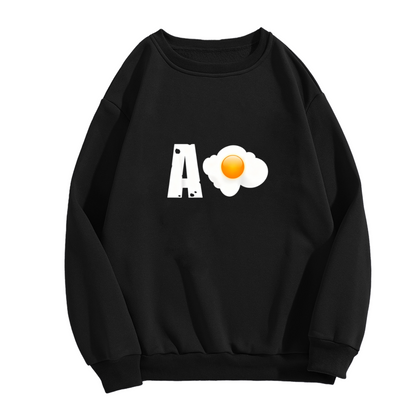 Minimalist AO Letter Trendy Crewneck Sweatshirt