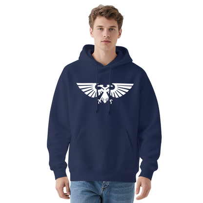 Imperial Double?Eagle Symbol Retro Graphic Hoodie