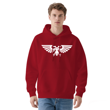 Imperial Double?Eagle Symbol Retro Graphic Hoodie