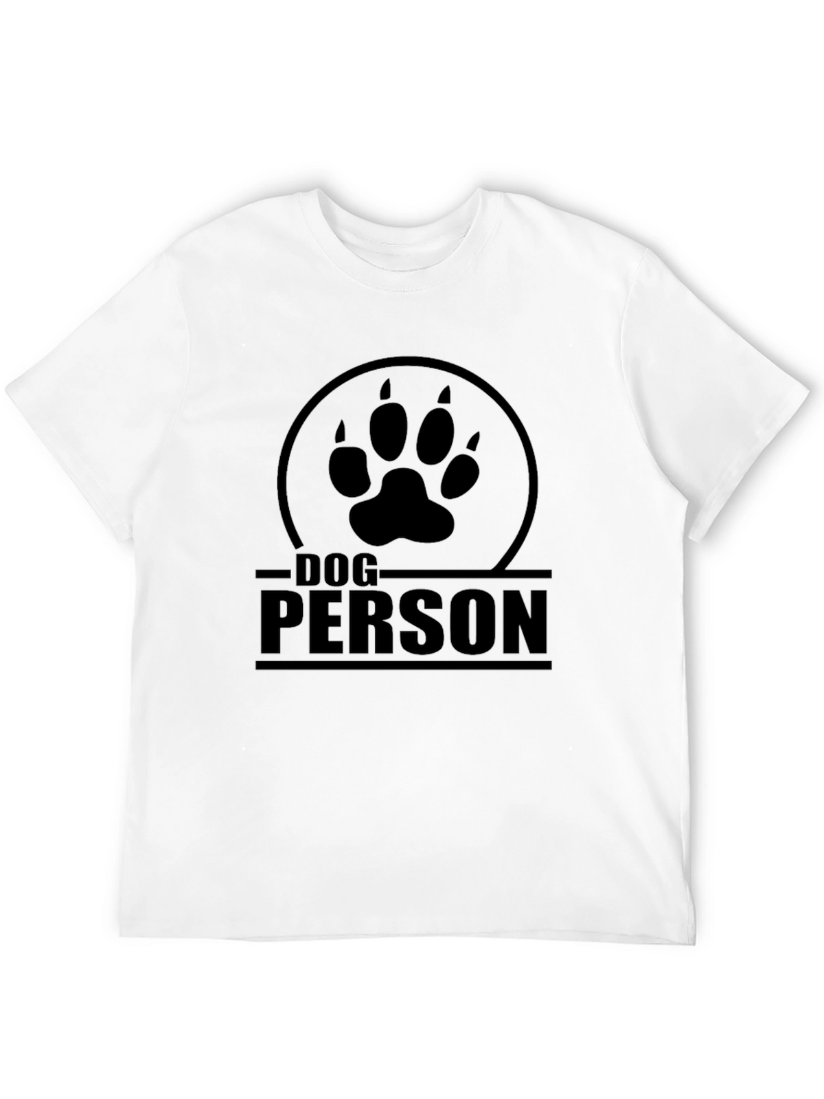 Dog Person T-Shirt - Paw Print Design