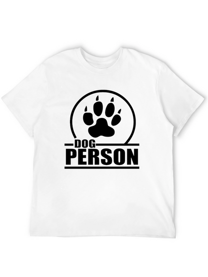 Dog Person T-Shirt - Paw Print Design