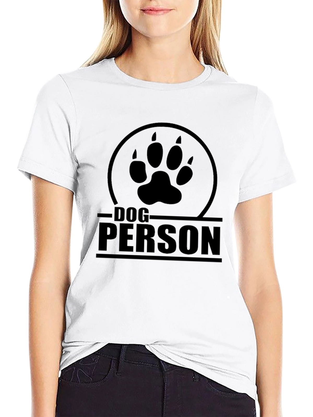 Dog Person T-Shirt - Paw Print Design