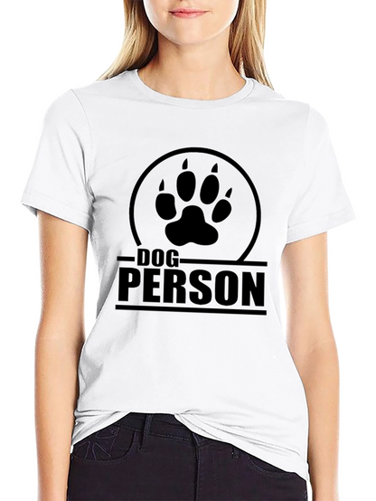Dog Person T-Shirt - Paw Print Design