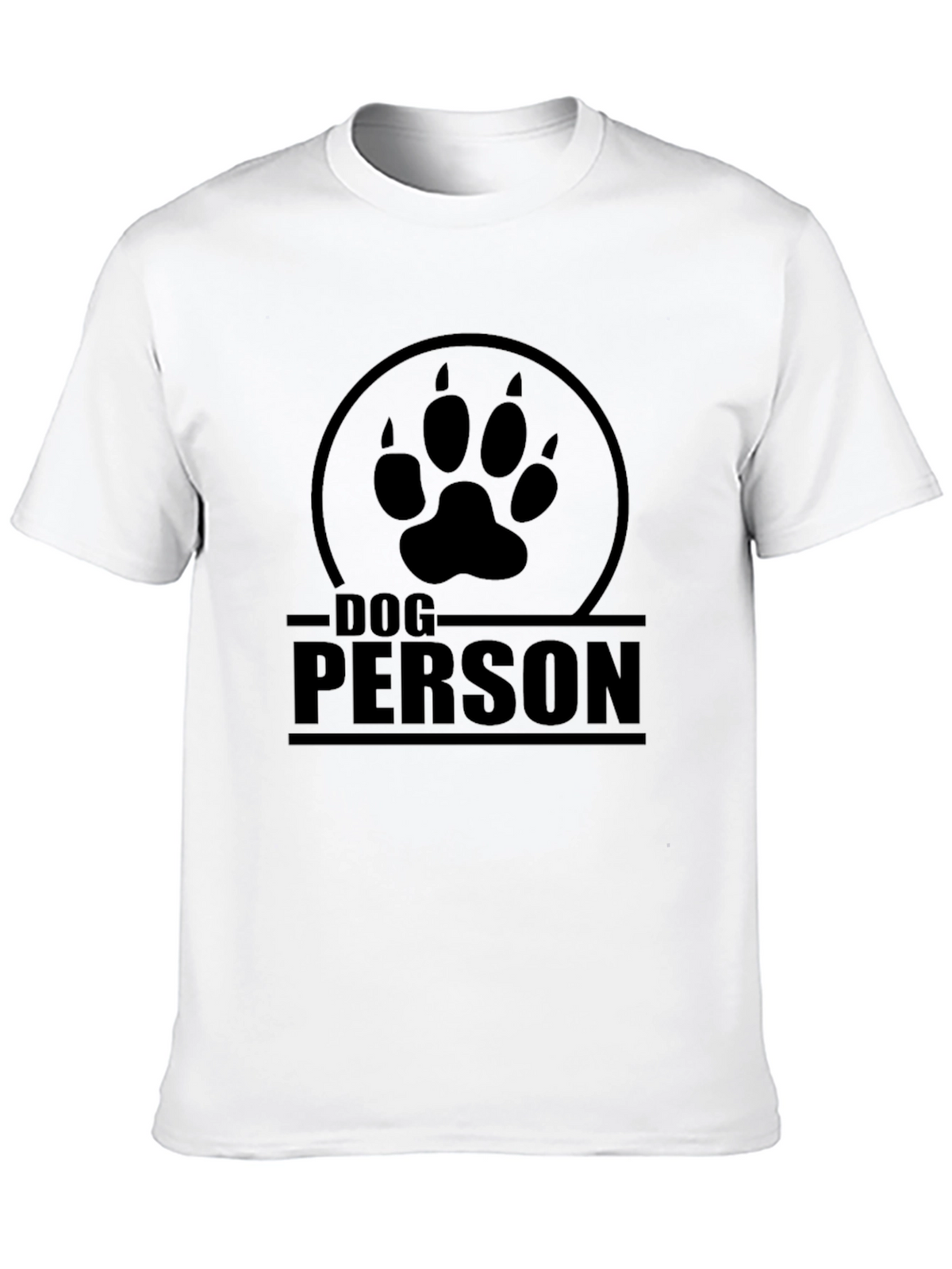 Dog Person T-Shirt - Paw Print Design