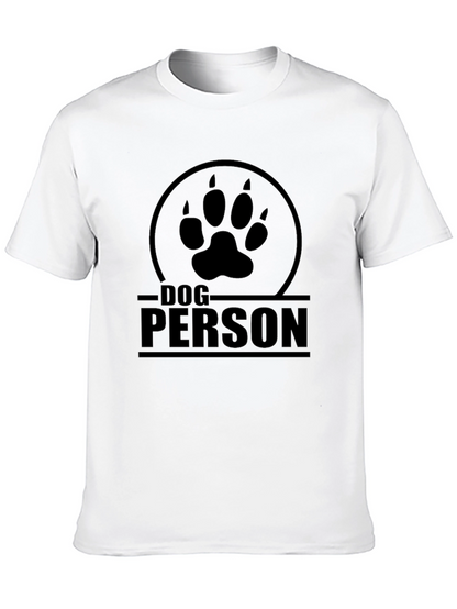 Dog Person T-Shirt - Paw Print Design