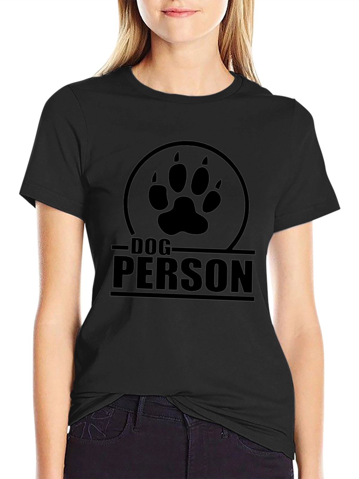 Dog Person T-Shirt - Paw Print Design