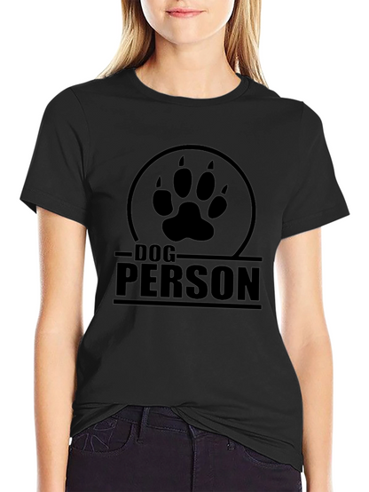 Dog Person T-Shirt - Paw Print Design