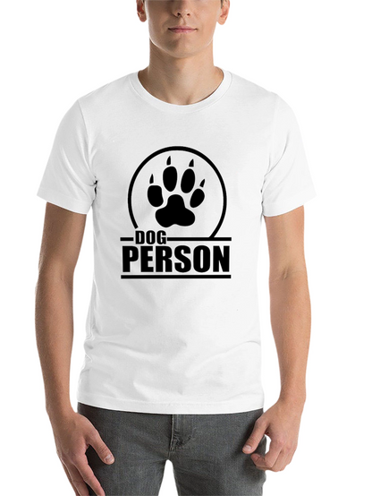 Dog Person T-Shirt - Paw Print Design