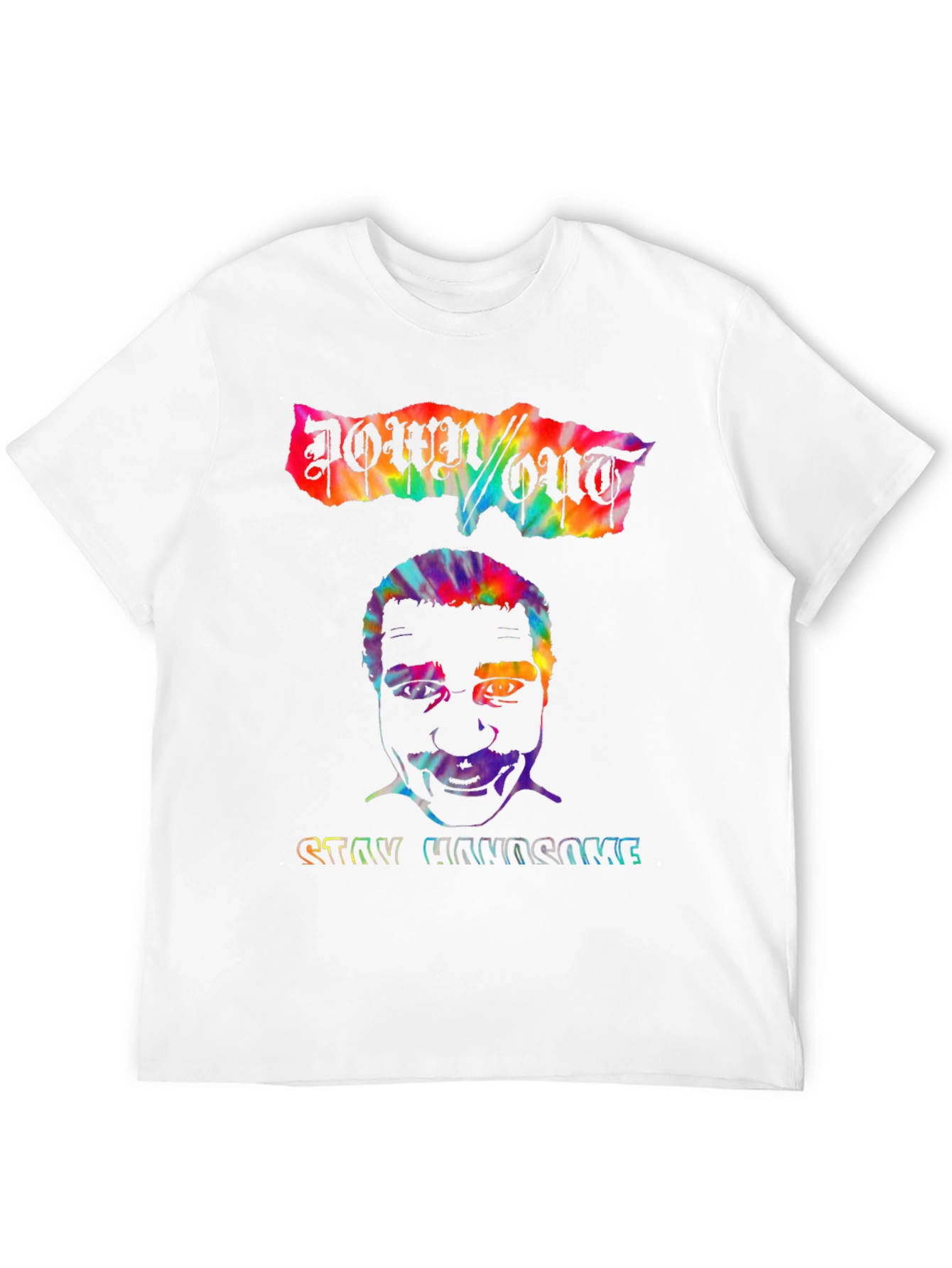 Down/Out Stay Handsome Graphic Tee - Mens Black T-Shirt
