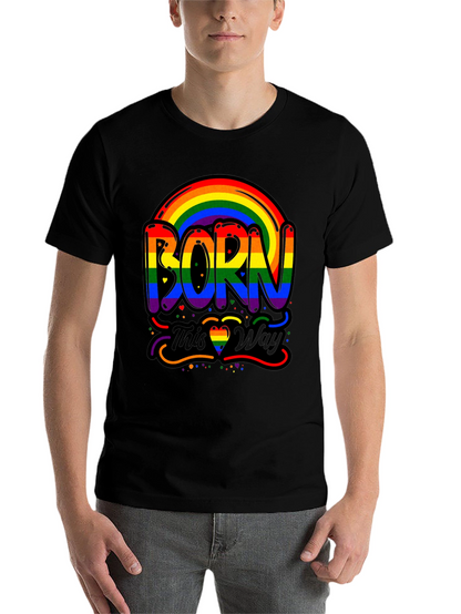 Born This Way Pride Rainbow Graphic Tee