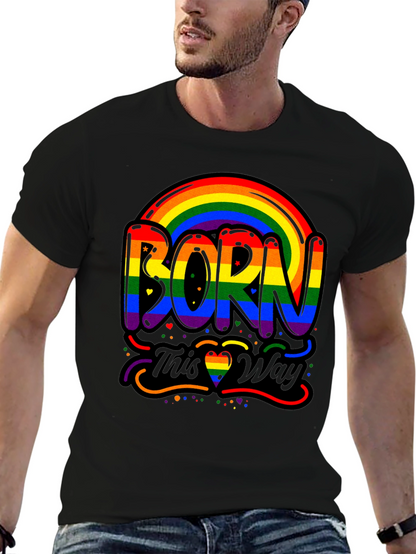 Born This Way Pride Rainbow Graphic Tee