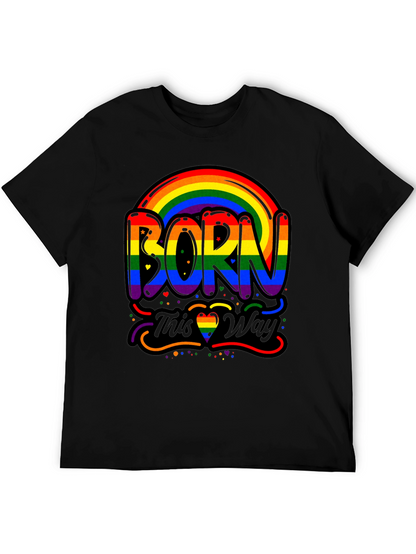 Born This Way Pride Rainbow Graphic Tee