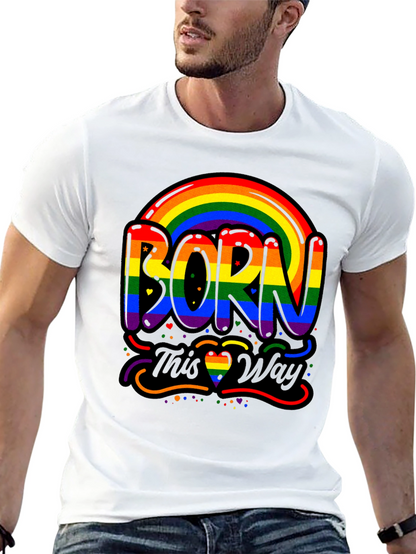 Born This Way Pride Rainbow Graphic Tee