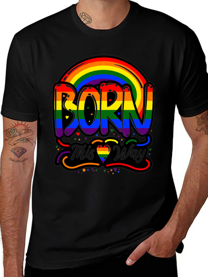 Born This Way Pride Rainbow Graphic Tee