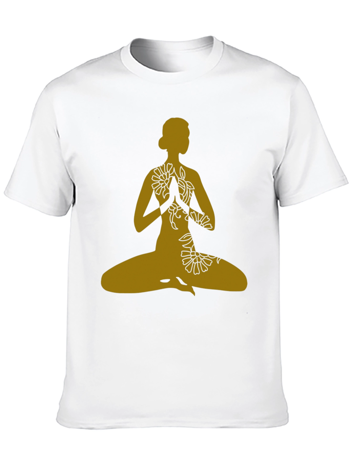 Yoga Pose T-Shirt - Black Meditative Graphic Tee