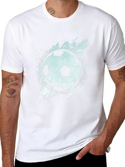 Soccer Ball Graphic T-Shirt - Black