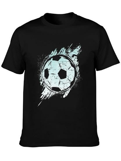 Soccer Ball Graphic T-Shirt - Black