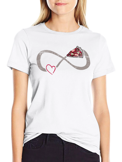 Pizza Infinity Heart T-Shirt