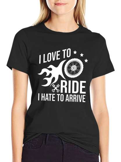 I Love To Ride Biker Graphic T-Shirt