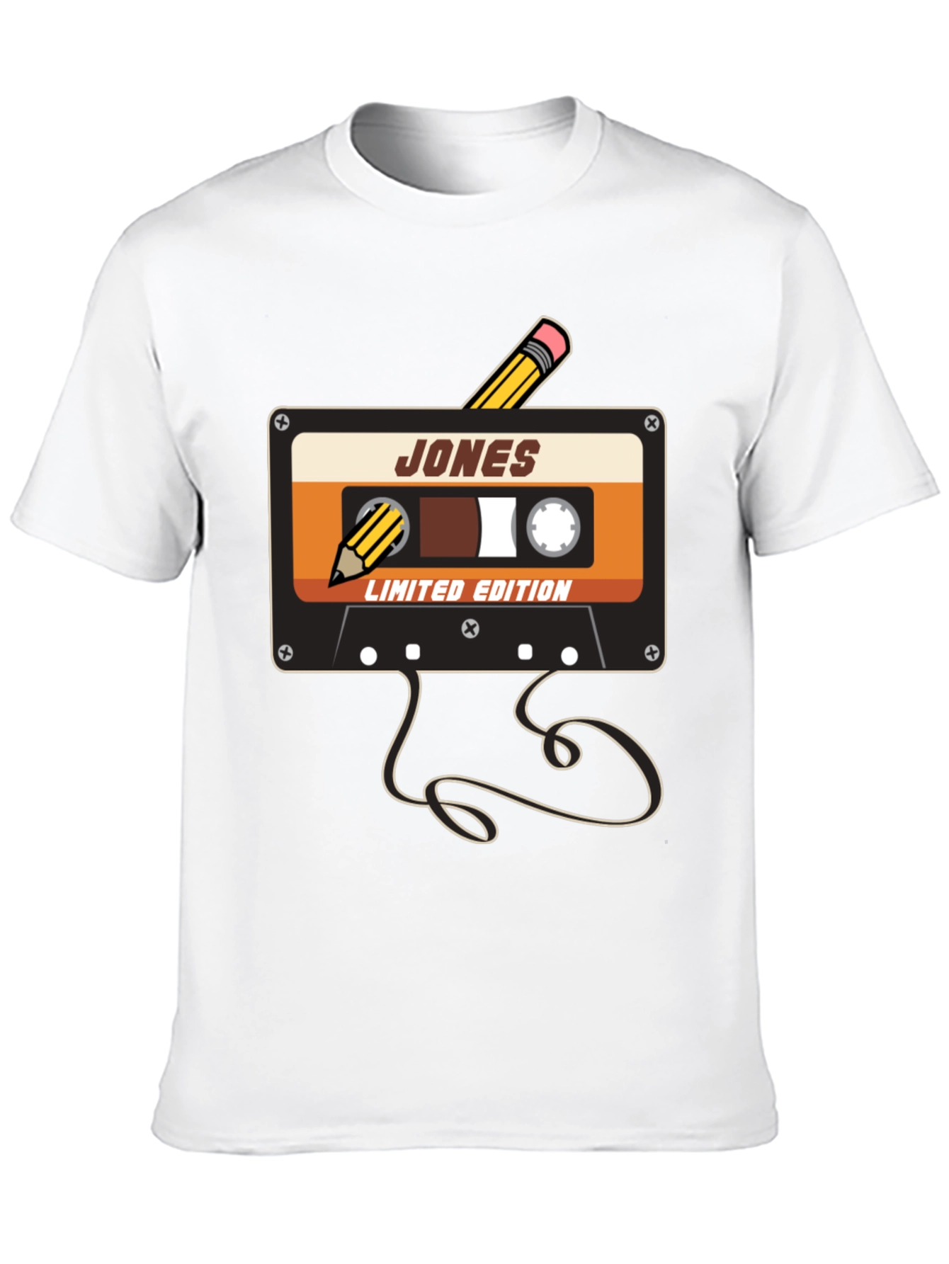 Retro Cassette Tape Pencil T-Shirt