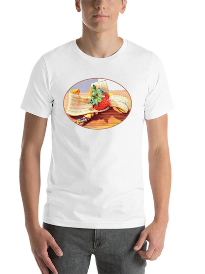 Banana & Strawberry T-Shirt - Fruit Graphic Tee