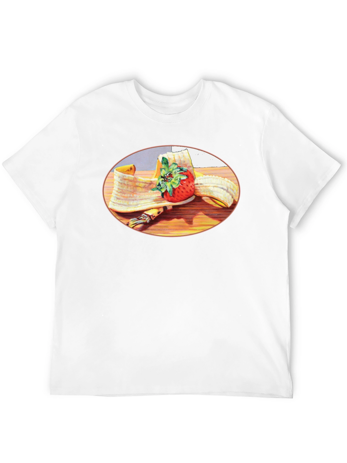Banana & Strawberry T-Shirt - Fruit Graphic Tee
