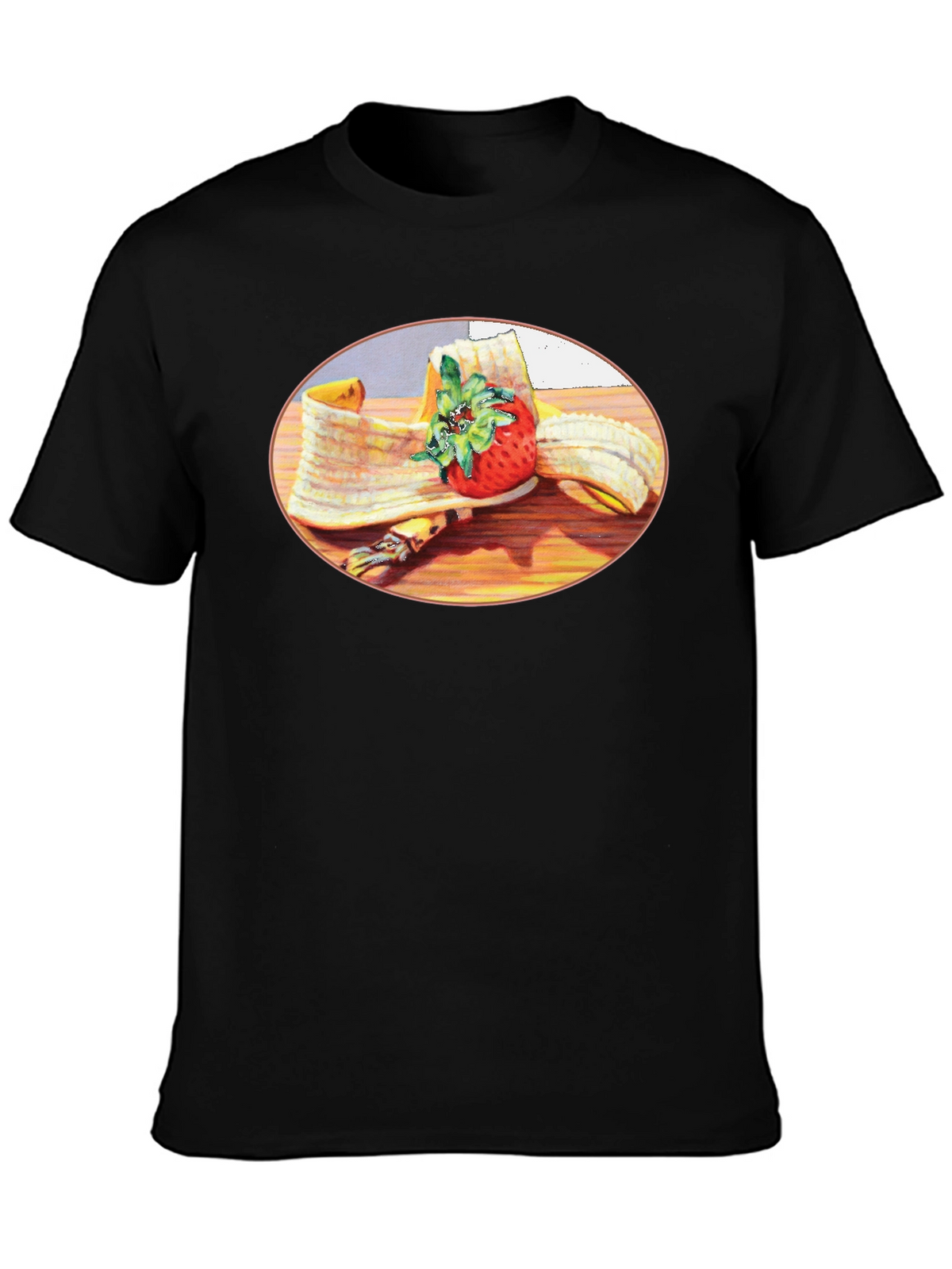 Banana & Strawberry T-Shirt - Fruit Graphic Tee