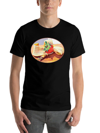 Banana & Strawberry T-Shirt - Fruit Graphic Tee