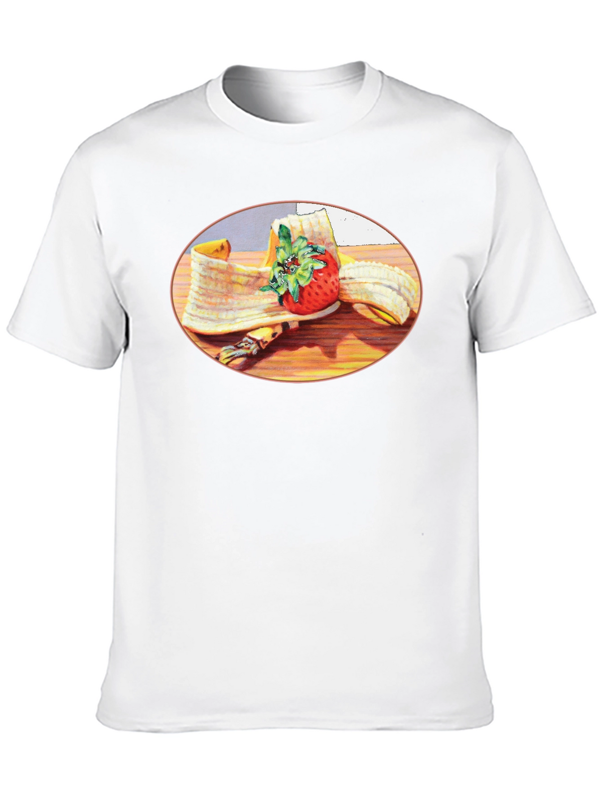 Banana & Strawberry T-Shirt - Fruit Graphic Tee