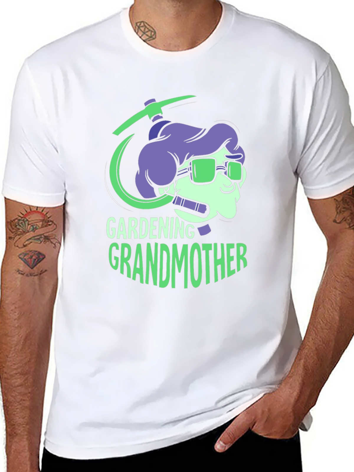 Gardening Grandmother Graphic Tee - Unique Design