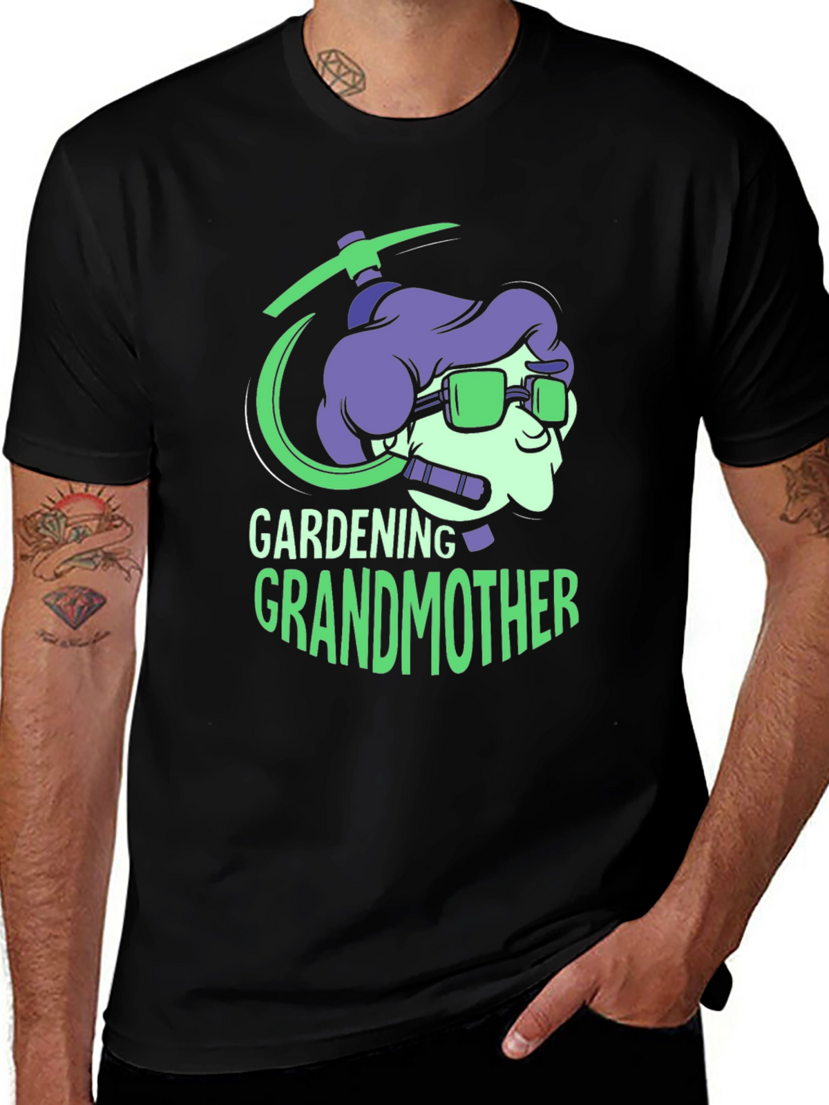 Gardening Grandmother Graphic Tee - Unique Design