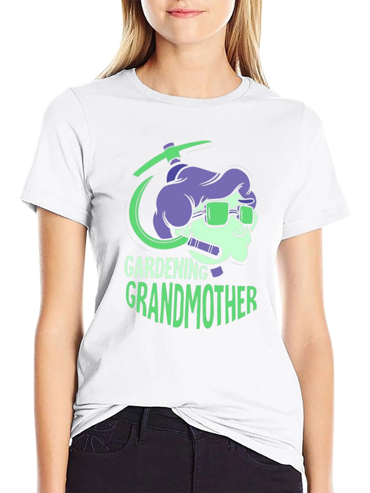 Gardening Grandmother Graphic Tee - Unique Design