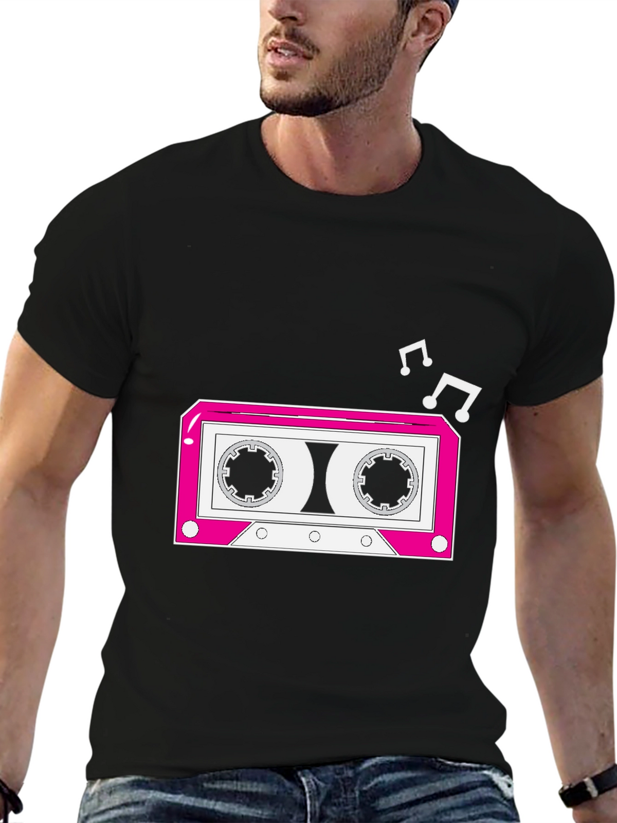 Retro Cassette Tape Graphic Tee - Music Lovers Shirt