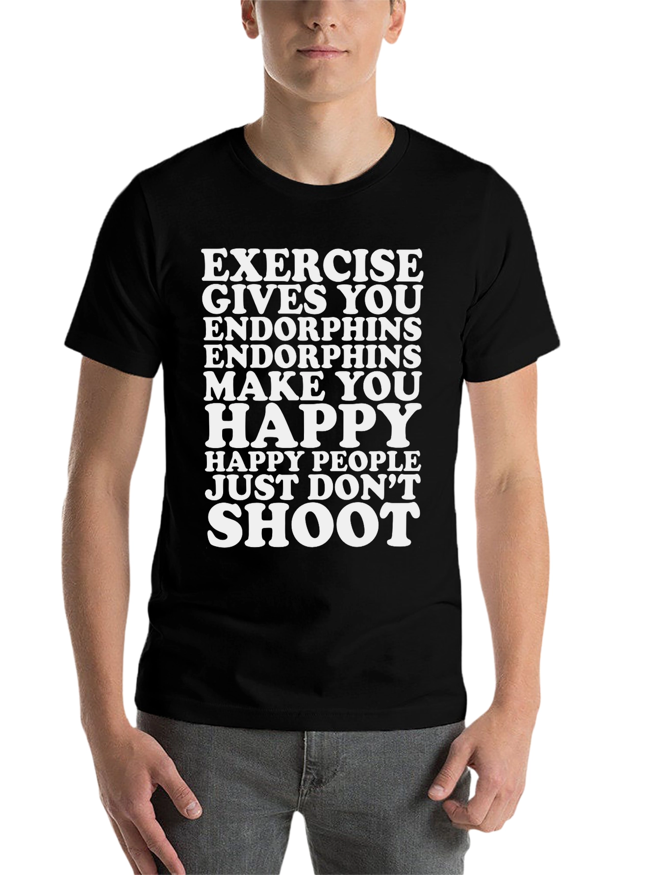 Funny Exercise Endorphins Graphic T-Shirt
