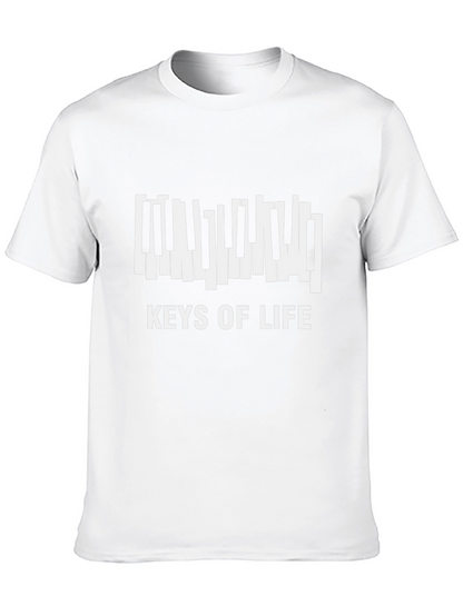 Keys of Life Piano T-Shirt - Black