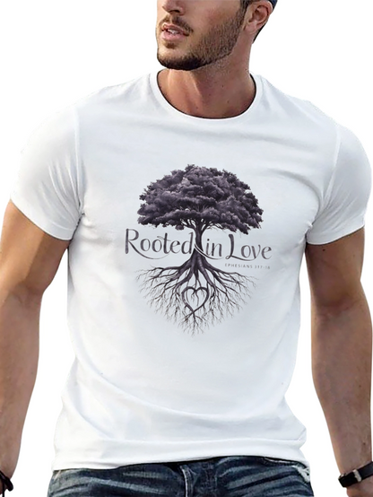 Rooted in Love Tree Graphic Tee - Black
