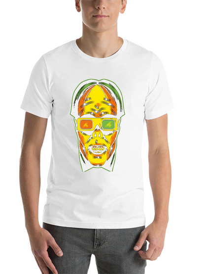 Retro 3D Skull Graphic T-Shirt - Bold Style