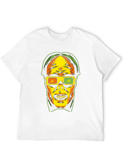 Retro 3D Skull Graphic T-Shirt - Bold Style