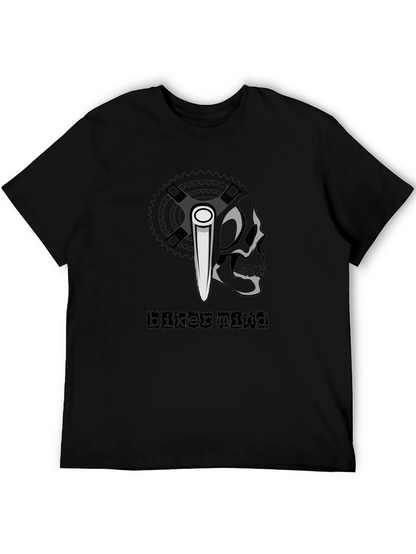 Biker Mind T-Shirt - Skull & Crossbones Graphic Tee