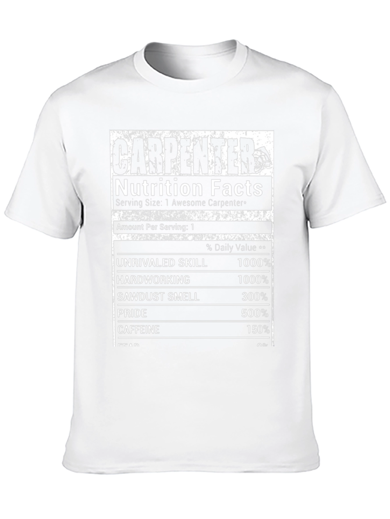 Carpenter Nutrition Facts Black T-Shirt