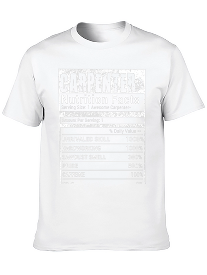 Carpenter Nutrition Facts Black T-Shirt