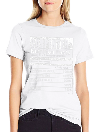 Carpenter Nutrition Facts Black T-Shirt