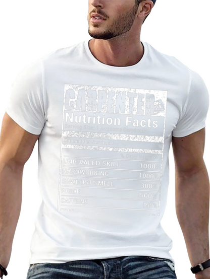 Carpenter Nutrition Facts Black T-Shirt