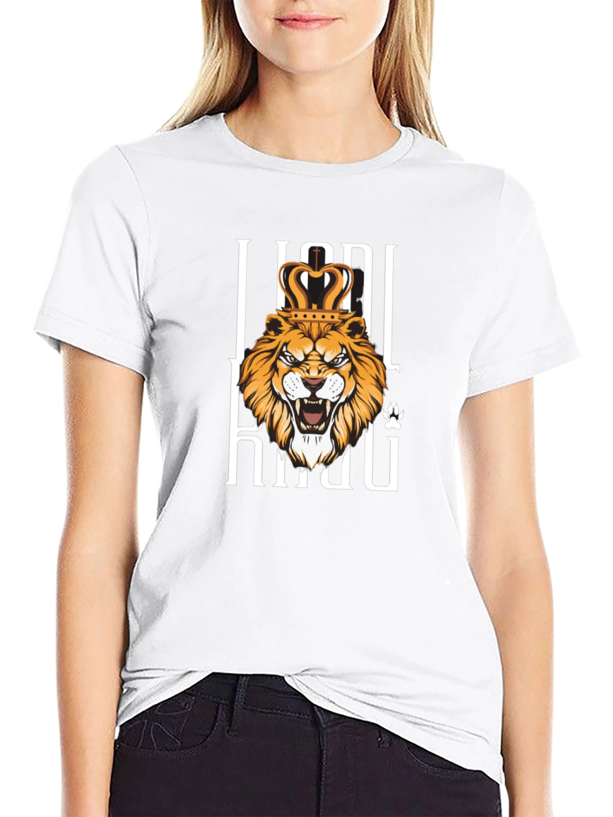 Lion King Graphic Print Black T-Shirt