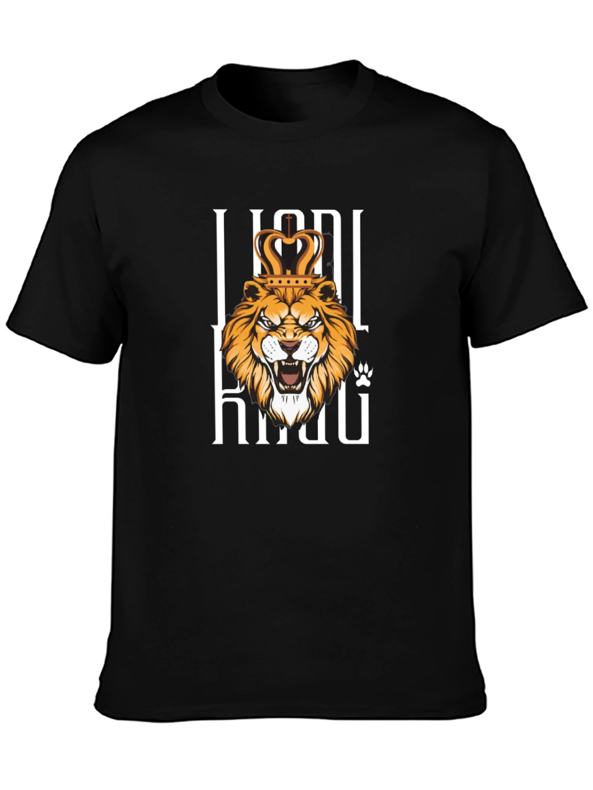 Lion King Graphic Print Black T-Shirt